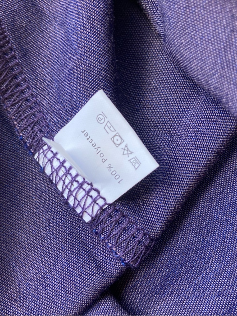 Metallic Dark Purple Slinky Super Soft Button Down Collared Shirt Whimsigoth - Picture 14 of 17